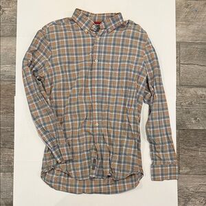 Victorinox Blue and Gray Plaid Shirt